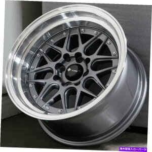 �z�C�[���@4�{�Z�b�g 15x9�K�����^���z�C�[��VORS VR7 4x100/4x114.3 0�i4�̃Z�b�g�j73.1 15x9 Gun Metal Wheels Vors VR7 4x100/4x114.3 0 (Set of 4) 73.1�y���s�A���i�z