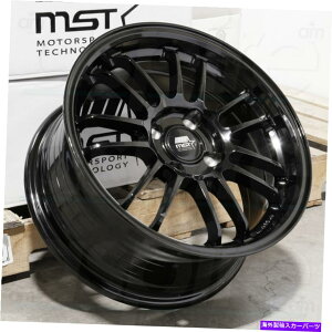 ホイール 4本セット 15x7光沢のある黒いホイールMST MT45 4x100 35(4のセット)73.1 15x7 Glossy Black Wheels MST MT45 4x100 35 (Set of 4) 73.1