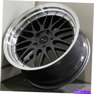 �z�C�[���@4�{�Z�b�g 18x8/18x9�n�C�p�[�u���b�N�z�C�[��VORS VR8 5x105 35/35�i4�̃Z�b�g�j73.1 18x8/18x9 Hyper Black Wheels Vors VR8 5x105 35/35 (Set of 4) 73.1