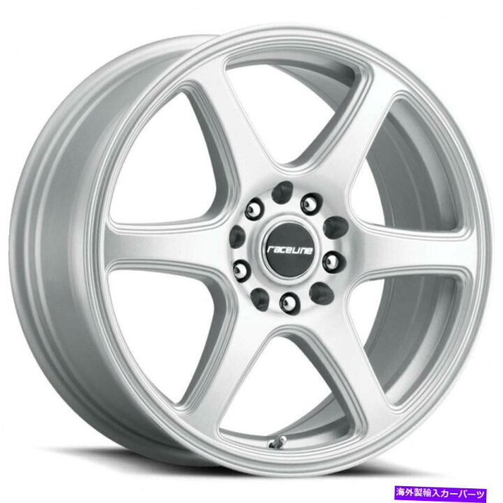 楽天市場】ホイール 4本セット 17x7.5シルバーホイールレーシャライン 