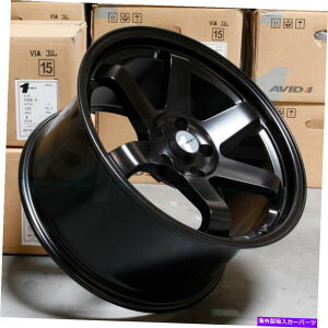 zC[@4{Zbg 18x9.5/18x10.5}bgubNzC[avid1 av06 5x114.3 18/22i4̃Zbgj73.1 18x9.5/18x10.5 Matte Black Wheels AVID1 AV06 5x114.3 18/22 (Set of 4) 73.1