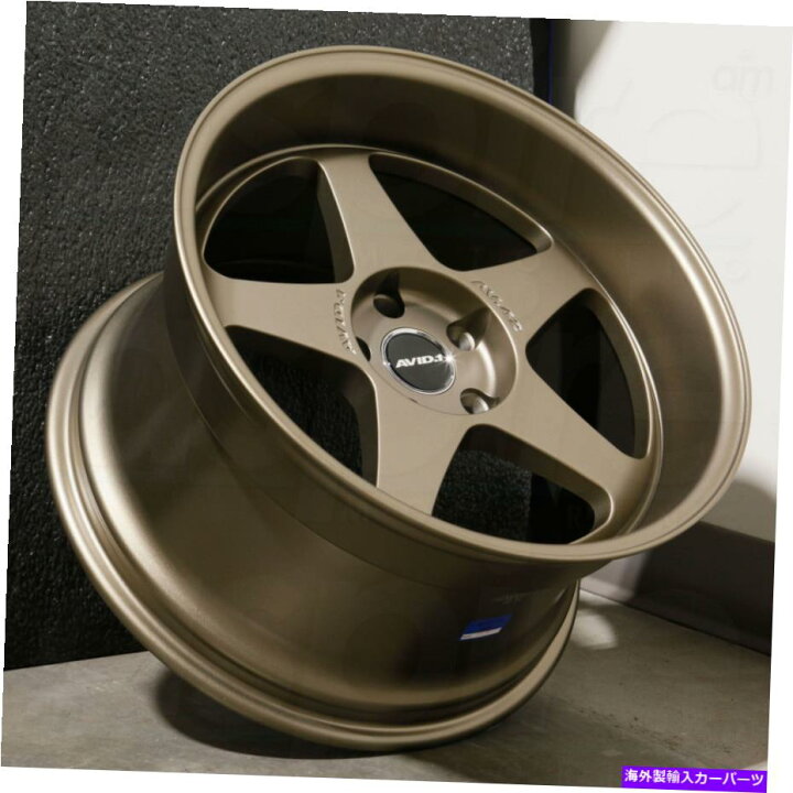 楽天市場】ホイール 4本セット 18x9.5ブロンズホイールavid1 av42 