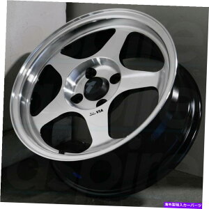 ホイール 4本セット 15x6.5銀機械加工ホイールavid1 av08 4x100 35(4のセット)73.1 15x6.5 Silver Machined Wheels AVID1 AV08 4x100 35 (Set of 4) 73.1