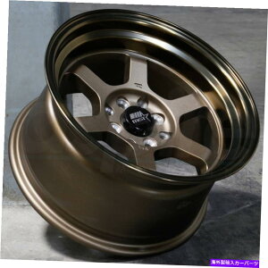 �z�C�[���@4�{�Z�b�g 17x9�u�����Y�u�����Y���b�v�z�C�[��MST�^�C���U��4x100 20�i4�̃Z�b�g�j73.1 17x9 Bronze Bronze Lip Wheels MST Time Attack 4x100 20 (Set of 4) 73.1�y���s�A���i�z