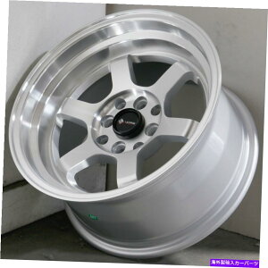 �z�C�[���@4�{�Z�b�g 15x8�V���o�[�z�C�[��VORS TR7 4x108 0�i4�̃Z�b�g�j73.1 15x8 Silver Wheels Vors TR7 4x108 0 (Set of 4) 73.1�y���s�A���i�z
