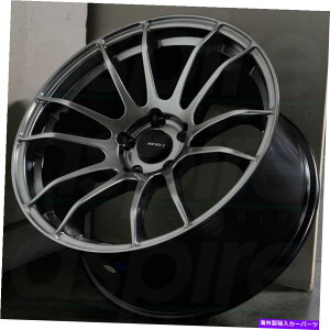 �z�C�[���@4�{�Z�b�g 19x8.5/19x9.5�n�C�p�[�u���b�N�z�C�[��avid1 av20 5x114.3 35/35�i4�̃Z�b�g�j73.1 19x8.5/19x9.5 Hyper Black Wheels AVID1 AV20 5x114.3 35/35 (Set of 4) 73.1�y���s�A���i�z