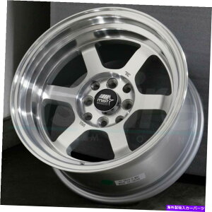 �z�C�[���@4�{�Z�b�g 16x8�V���o�[�@�B���H�z�C�[��MST�^�C���U��5x114.3 20�i4�̃Z�b�g�j73.1 16x8 Silver Machined Wheels MST Time Attack 5x114.3 20 (Set of 4) 73.1�y���s�A���i�z