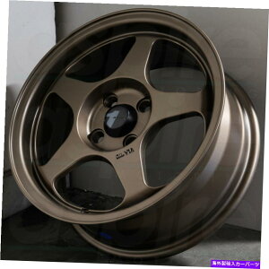 ホイール 4本セット 15x6.5ブロンズホイールavid1 av08 4x100 35(4のセット)73.1 15x6.5 Bronze Wheels AVID1 AV08 4x100 35 (Set of 4) 73.1