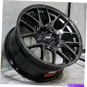 �z�C�[���@4�{�Z�b�g 18x8.75�N�����u���b�N�z�C�[��XXR 530 5x100/5x114.3 20�i4�̃Z�b�g�j73.1 18x8.75 Chromium Black Wheels XXR 530 5x100/5x114.3 20 (Set of 4) 73.1�y���s�A���i�z
