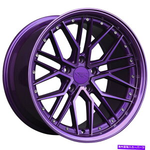 �z�C�[���@4�{�Z�b�g 18x8.5�_�C�������h�J�b�g�p�[�v���z�C�[��XXR 571 5x120 35�i4�̃Z�b�g�j73.1 18x8.5 Diamond Cut Purple Wheels XXR 571 5x120 35 (Set of 4) 73.1�y���s�A���i�z
