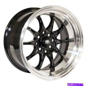 �z�C�[���@4�{�Z�b�g 15x8�O���X�u���b�N�z�C�[��MST MT11 4x100/4x114.3 0�i4�̃Z�b�g�j73.1 15x8 Gloss Black Wheels MST MT11 4x100/4x114.3 0 (Set of 4) 73.1