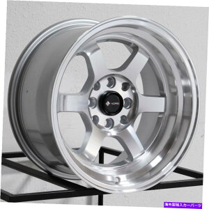 �z�C�[���@4�{�Z�b�g 15x8 VORS TR7 4x100/4x114.3 0�V���o�[�z�C�[�������Z�b�g�i4�j73.1 15x8 Vors TR7 4x100/4x114.3 0 Silver Wheels Rims Set(4) 73.1�y���s�A���i�z