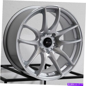 zC[@4{Zbg 18x8.5 VORS TR4 5x100 35@BHzC[Zbgi4j73.1 18x8.5 Vors TR4 5x100 35 Silver Machined Wheels Rims Set(4) 73.1