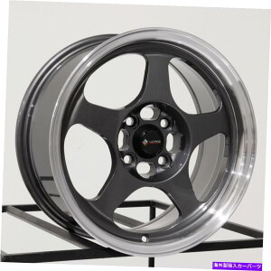 ホイール 4本セット 15x7 VORS SP1 4x100 35ハイパーブラックホイールリムセット(4)73.1 15x7 Vors SP1 4x100 35 Hyper Black Wheels Rims Set(4) 73.1