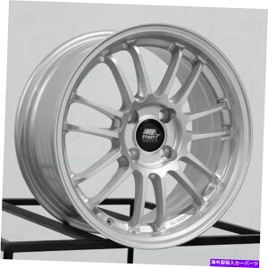 ホイール 4本セット 15x7 MST MT45 4x100 35光沢のあるシルバーホイールリムセット(4)73.1 15x7 MST MT45 4x100 35 Glossy Silver Wheels Rims Set(4) 73.1