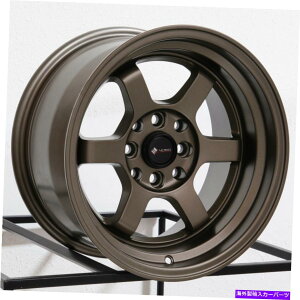 �z�C�[���@4�{�Z�b�g 15x8 VORS TR7 4x100/4x114.3 0�u�����Y�z�C�[�������Z�b�g�i4�j73.1 15x8 Vors TR7 4x100/4x114.3 0 Bronze Wheels Rims Set(4) 73.1�y���s�A���i�z