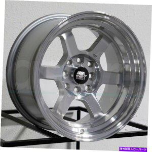 �z�C�[���@4�{�Z�b�g 16x8 MST�^�C���U��4x100 20��@�B���H�z�C�[�������Z�b�g�i4�j73.1 16x8 MST Time Attack 4x100 20 Silver Machined Wheels Rims Set(4) 73.1�y���s�A���i�z