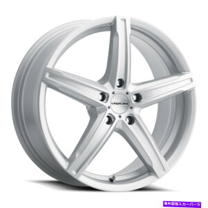 ホイール 4本セット 15x6.5ビジョン469ブースト4x100 38シルバーホイールリムセット(4)73.1 15x6.5 Vision 469 Boost 4x100 38 Silver Wheels Rims Set(4) 73.1