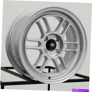 zC[@4{Zbg 15x7 MSTXYJ4x100 33̂Vo[zC[Zbgi4j73.1 15x7 MST Suzuka 4x100 33 Glossy Silver Wheels Rims Set(4) 73.1