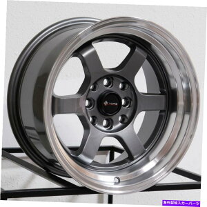 �z�C�[���@4�{�Z�b�g 15x8 VORS TR7 4x100/4x114.3 0�K�����^���z�C�[�������Z�b�g�i4�j73.1 15x8 Vors TR7 4x100/4x114.3 0 Gun Metal Wheels Rims Set(4) 73.1�y���s�A���i�z