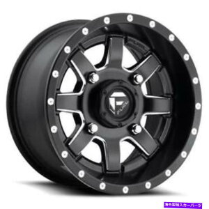 �z�C�[���@4�{�Z�b�g 15x7 Fuel D538 MAVERICK UTV 4x137 13�}�b�g�u���b�N�~�����O�z�C�[�������Z�b�g�i4�j110.1 15x7 Fuel D538 Maverick UTV 4x137 13 Matte Black Milled Wheels Rims Set(4) 110.1�y���s�A���i�z