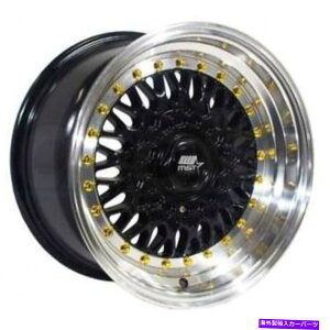 zC[@4{Zbg 17x8.5 MST MT13 5x100/5x114.3 35ubN}VbvS[hxbgzC[Zbgi4j 17x8.5 MST MT13 5x100/5x114.3 35 Black Machine Lip Gold Rivet Wheels Rims Set(4)