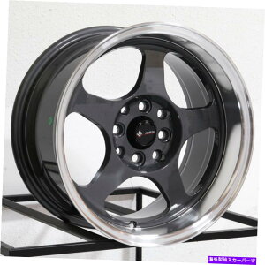 �z�C�[���@4�{�Z�b�g 17x8 VORS SP1 4x100/4x114.3 30�n�C�p�[�u���b�N�z�C�[�������Z�b�g�i4�j73.1 17x8 Vors SP1 4x100/4x114.3 30 Hyper Black Wheels Rims Set(4) 73.1�y���s�A���i�z