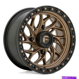 �z�C�[���@4�{�Z�b�g 15x7 Fuel D777 Runner UTV 4x137 10�u�����Y�u���b�N�����O�z�C�[�������Z�b�g�i4�j110.1 15x7 Fuel D777 Runner UTV 4x137 10 Bronze Black Ring Wheels Rims Set(4) 110.1�y���s�A���i�z