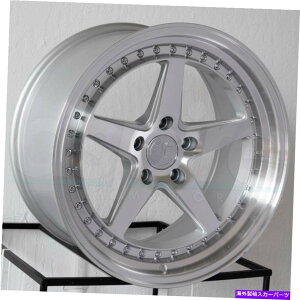 zC[@4{Zbg 18x9.5 aodhan ds05 ds5JX^5x120 30Vo[zC[Zbgi4j73.1 18x9.5 Aodhan DS05 DS5 Custom 5x120 30 Silver Wheels Rims Set(4) 73.1
