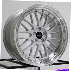 ホイール　4本セット 19x9.5 VORS VR8 5x120 22シルバーホイールリムセット（4）73.1 19x9.5 Vors VR8 5x120 22 Silver Wheels Rims Set(4) 73.1