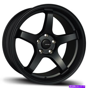�z�C�[���@4�{�Z�b�g 18x8.5 avid1 av28 5x114.3 35�u���b�N�z�C�[�������Z�b�g�i4�j73.1 18x8.5 AVID1 AV28 5x114.3 35 Black Wheels Rims Set(4) 73.1�y���s�A���i�z