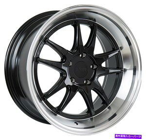 �z�C�[���@4�{�Z�b�g 18x8.5 F1R F102 5x114.3 38�u���b�N�|�[�����h���b�v�z�C�[�������Z�b�g�i4�j 18x8.5 F1R F102 5x114.3 38 Black Polish Lip Wheels Rims Set(4)