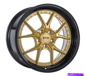 �z�C�[���@4�{�Z�b�g 18x8.5/18x9.5 F1R F105 5x114.3 38/38�S�[���h�u���b�N���b�v�z�C�[�������Z�b�g�i4�j 18x8.5/18x9.5 F1R F105 5x114.3 38/38 Gold Black Lip Wheels Rims Set(4)�y���s�A���i�z