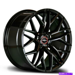 �z�C�[���@4�{�Z�b�g 18x8.5 avid1 sl03 5x112 42�O���X�u���b�N�z�C�[�������Z�b�g�i4�j73.1 18x8.5 AVID1 SL03 5x112 42 Gloss Black Wheels Rims Set(4) 73.1�y���s�A���i�z