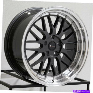 �z�C�[���@4�{�Z�b�g 18x8/18x9 VORS VR8 5X108 35/35�n�C�p�[�u���b�N�z�C�[�������Z�b�g�i4�j73.1 18x8/18x9 Vors VR8 5x108 35/35 Hyper Black Wheels Rims Set(4) 73.1�y���s�A���i�z