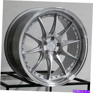 zC[@4{Zbg 18x8.5 aodhan ds07 ds7 custom 5x112 35@BHzC[Zbgi4j73.1 18x8.5 Aodhan DS07 DS7 Custom 5x112 35 Silver Machined Wheels Rims Set(4) 73.1