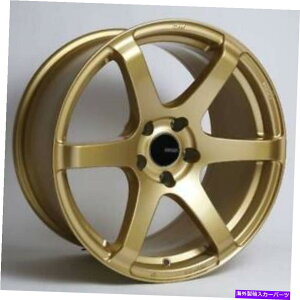 �z�C�[���@4�{�Z�b�g 17x8 Enkei T6S 5x100 45�S�[���h�y�C���g�z�C�[�������Z�b�g�i4�j 17x8 Enkei T6S 5x100 45 Gold Paint Wheels Rims Set(4)
