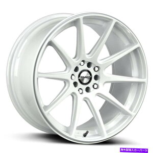 �z�C�[���@4�{�Z�b�g 18x9�V�t�gH34�M�A5x100/5x114.3 30�z���C�g�z�C�[�������Z�b�g�i4�j73.1 18x9 Shift H34 Gear 5x100/5x114.3 30 White Wheels Rims Set(4) 73.1�y���s�A���i�z