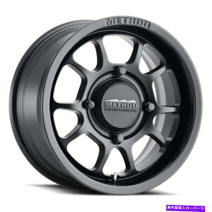 ホイール 4本セット 15x10メソッドMR409ビーズグリップ4x156 0ブラックホイールリムセット(4)132 15x10 Method MR409 Bead Grip 4x156 0 Black Wheels Rims Set(4) 132