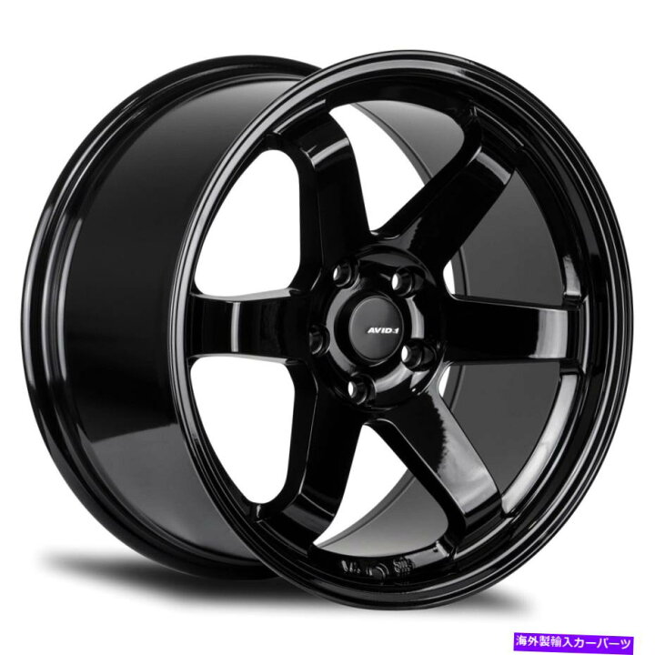楽天市場】ホイール 4本セット 18x9.5 avid1 av06 5x114.3 24グロス 