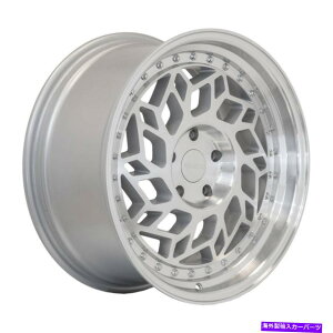 zC[@4{Zbg 18x8.5 F1R R32 5x112 40}VVo[|[hzC[Zbgi4j 18x8.5 F1R R32 5x112 40 Machine Silver Polish Wheels Rims Set(4)