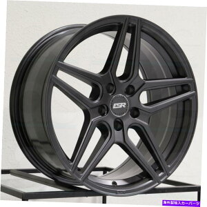 �z�C�[���@4�{�Z�b�g 18x8.5 ESR RF15 5x100 30�K�����^���O���t�@�C�g�z�C�[�������Z�b�g�i4�j73.1 18x8.5 ESR RF15 5x100 30 Gun Metal Graphite Wheels Rims Set(4) 73.1�y���s�A���i�z