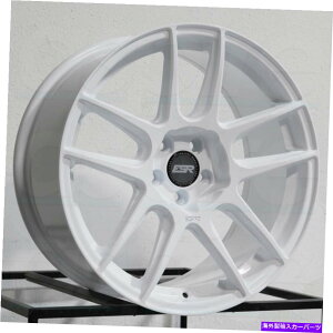 �z�C�[���@4�{�Z�b�g 19x8.5 ESR CS08 CS8 5x114.3 30�z���C�g�z�C�[�������Z�b�g�i4�j72.56 19x8.5 ESR CS08 CS8 5x114.3 30 White Wheels Rims Set(4) 72.56�y���s�A���i�z