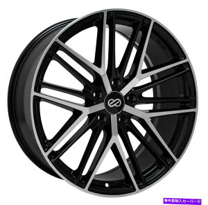 �z�C�[���@4�{�Z�b�g 18x8 enkei phantom 5x112 45�u���b�N�@�B���H�z�C�[�������Z�b�g�i4�j 18x8 Enkei PHANTOM 5x112 45 Black Machined Wheels Rims Set(4)�y���s�A���i�z