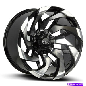 �z�C�[���@4�{�Z�b�g 20x10�I�t���[�h�����X�^�[M24 5x5/5x5.5 -19�u���b�N�}�V���z�C�[�������Z�b�g�i4�j78.1 20x10 Off-Road Monster M24 5x5/5x5.5 -19 Black Machine Wheels Rims Set(4) 78.1�y���s�A���i�z