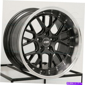 ホイール　4本セット 18x10.5 ESR CS11 5x114.3 22ガンメタルグラファイトホイールリムセット（4）72.56 18x10.5 ESR CS11 5x114.3 22 Gun Metal Graphite Wheels Rims Set(4) 72.56