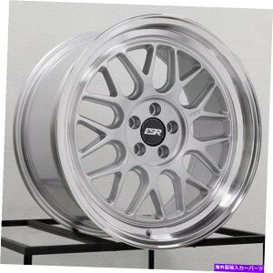 zC[@4{Zbg 18x8.5/18x9.5 ESR CR1JX^5x112 30/35nCp[Vo[zC[Zbgi4j72.56 18x8.5/18x9.5 ESR CR1 Custom 5x112 30/35 Hyper Silver Wheels Rims Set(4) 72.56