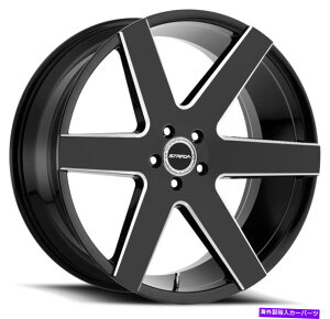 zC[@4{Zbg 22x9.5 Strada S60 Coda 5x115 15ubN~OzC[Zbgi4j72.6 22x9.5 Strada S60 Coda 5x115 15 Black Milled Wheels Rims Set(4) 72.6