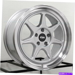 �z�C�[���@4�{�Z�b�g 18x8.5 ESR CR7 5x100 30�n�C�p�[�V���o�[�z�C�[�������Z�b�g�i4�j72.56 18x8.5 ESR CR7 5x100 30 Hyper Silver Wheels Rims Set(4) 72.56�y���s�A���i�z