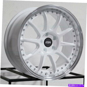 �z�C�[���@4�{�Z�b�g 19x8.5 ESR CS12 5x114.3 30�z���C�g�z�C�[�������Z�b�g�i4�j72.56 19x8.5 ESR CS12 5x114.3 30 White Wheels Rims Set(4) 72.56�y���s�A���i�z